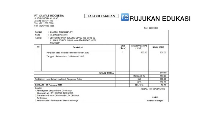 Pengertian Faktur Adalah